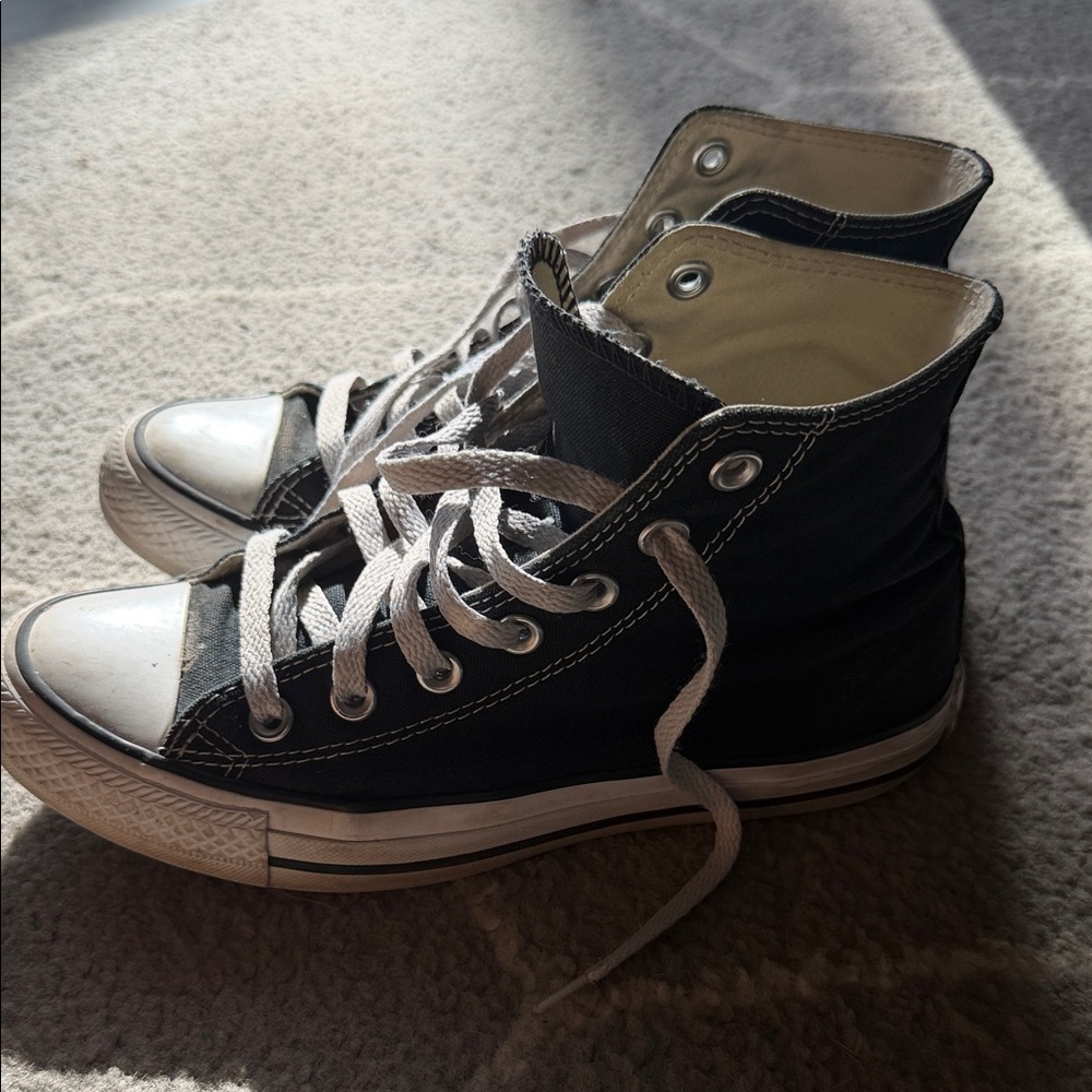 Converse Black and White High-Top Sneakers
